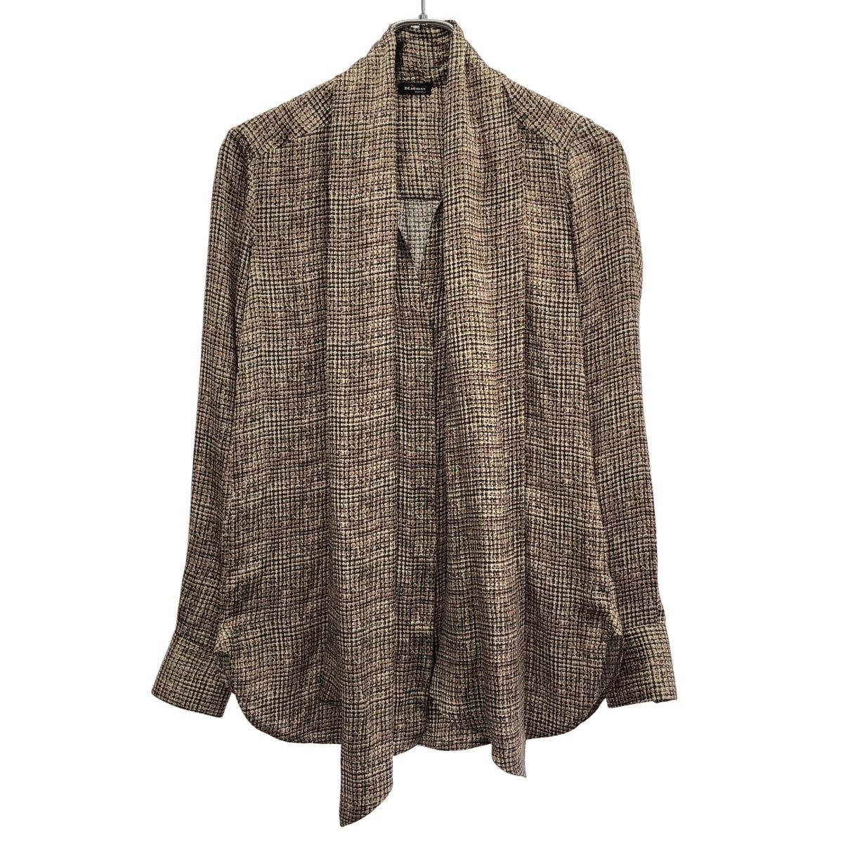 Kiton キートン ボウタイシルクシャツ D38455K04S456001 ブラウン系 38 Kiton キートン ボウタイシルクシャツ D38455K04S456001 ブラウン系 38