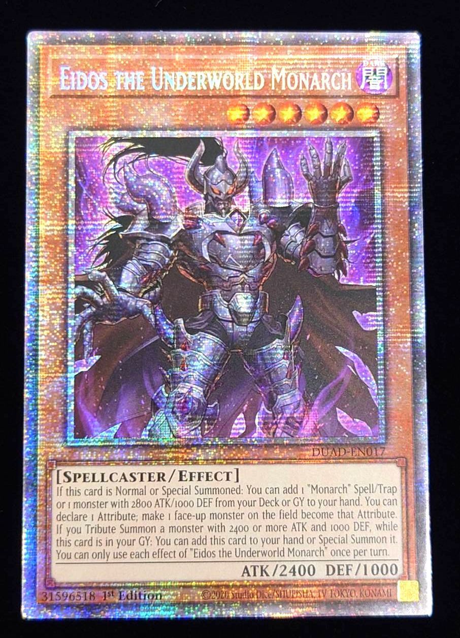 遊戯王 英語 北米版 冥帝王エイドス スターライトレア 1st