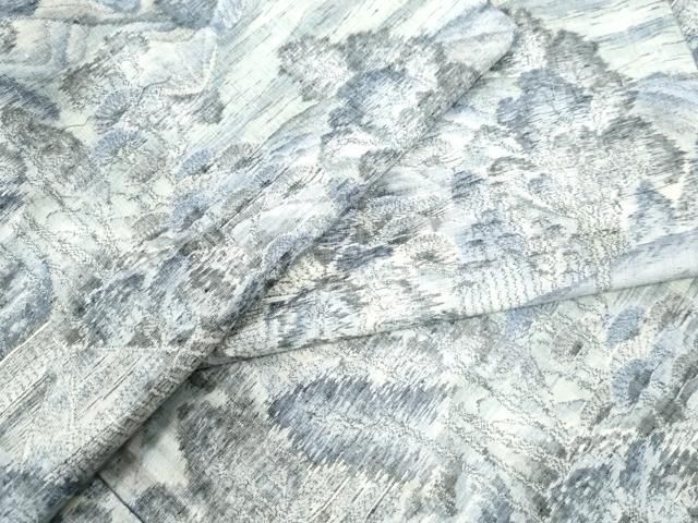 平和屋着物●上質な小紋 遠山樹林風景文 正絹 逸品 CAAW7300yc