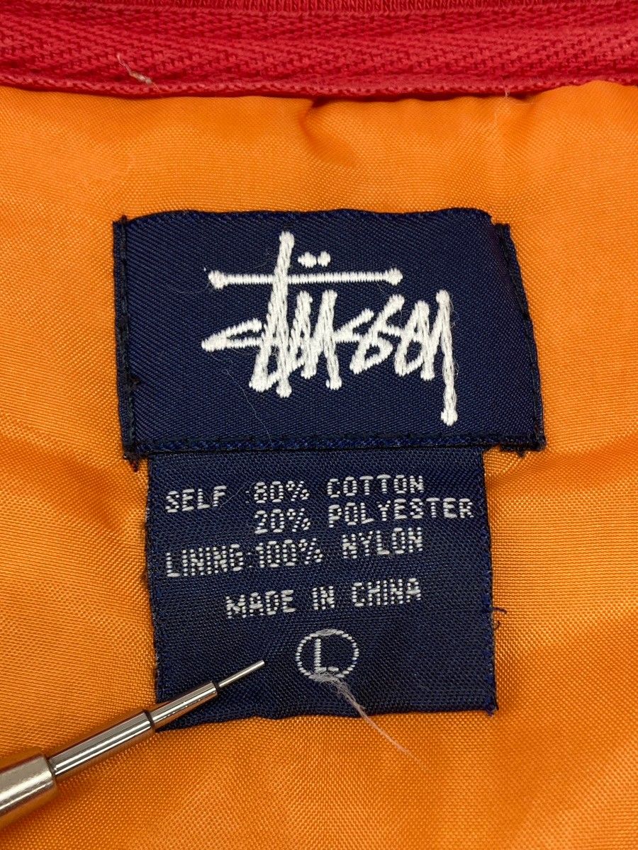 ステューシー STUSSY OLD 紺タグ ZIP JACKET ジップ ジャケット 赤 ジャケット 無地 レッド Lサイズ 104MT-1941 KANDAIZUMI_COM