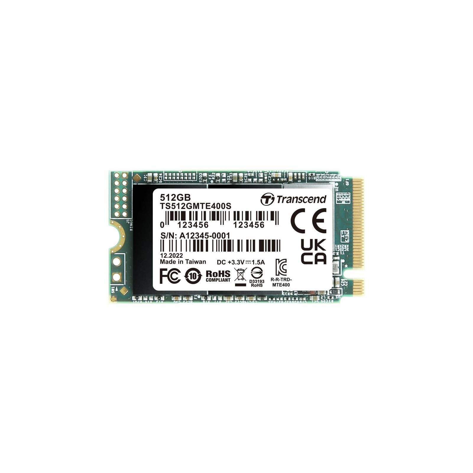 512GB PCIe SSD M.2 2242 トランセンド NVMe PCIe Gen3×4 トランセンドジャパン M Key TS512GMTE400S