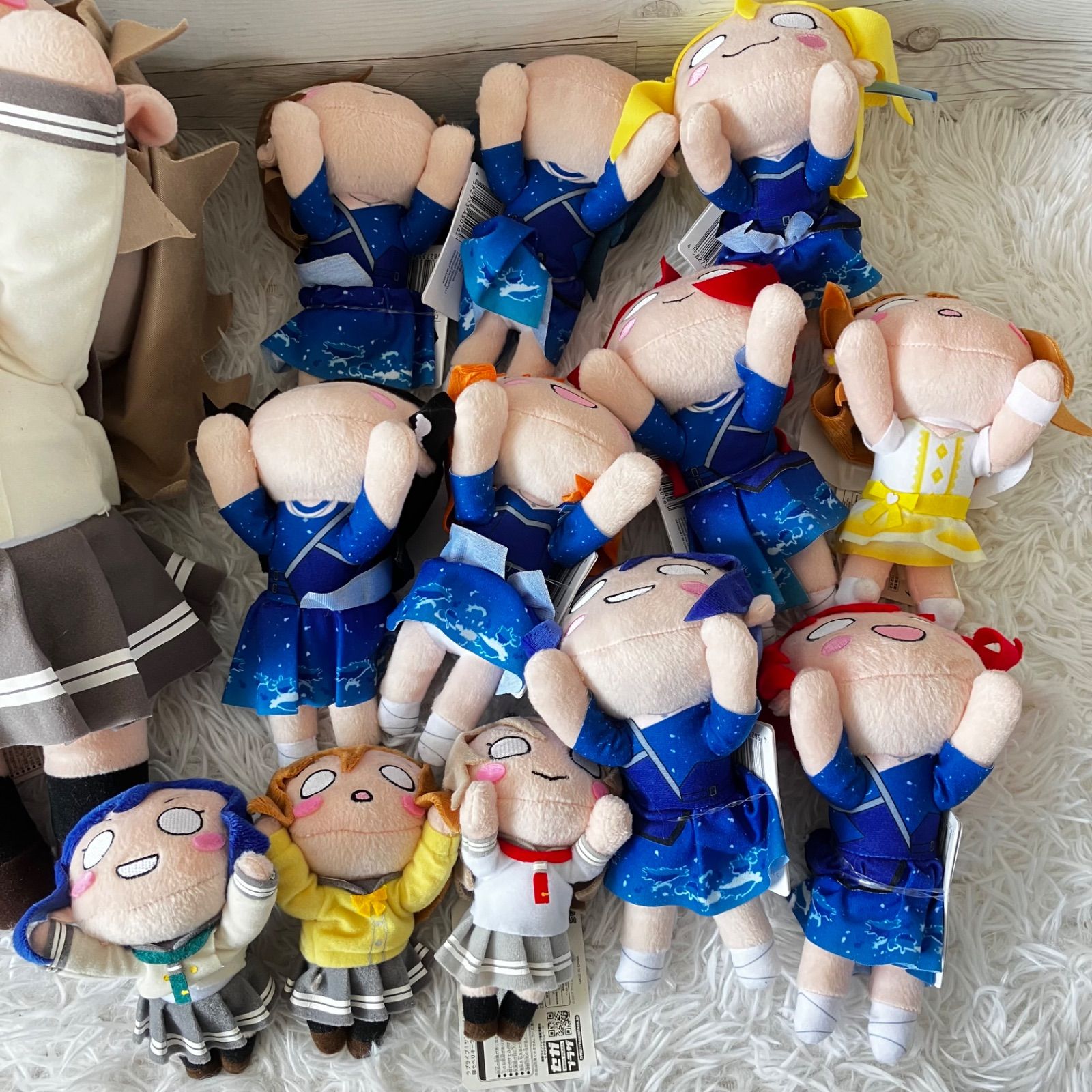 (未使用品)ラブライブ　寝そべりぬいぐるみ　5体セット　永久hours 他 ラブライブ サンシャイン 寝そべり ぬいぐるみ 永久hours 全9種