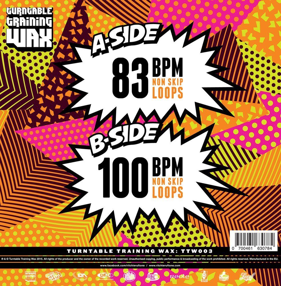 Turntable Training Wax Practice Yo! Cuts v1 and v2 remixed 7 inch