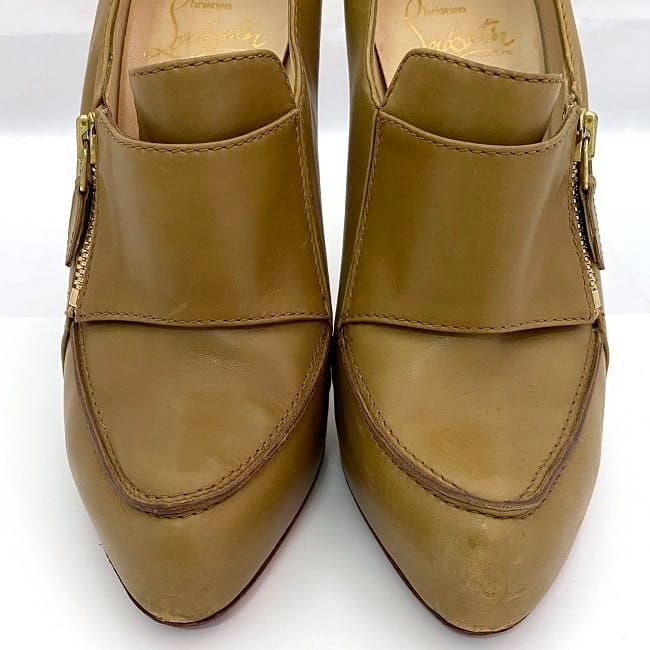 クリスチャン ルブタン ブーティ キャメルブラウン 美品 24.0cm - メルカリ 