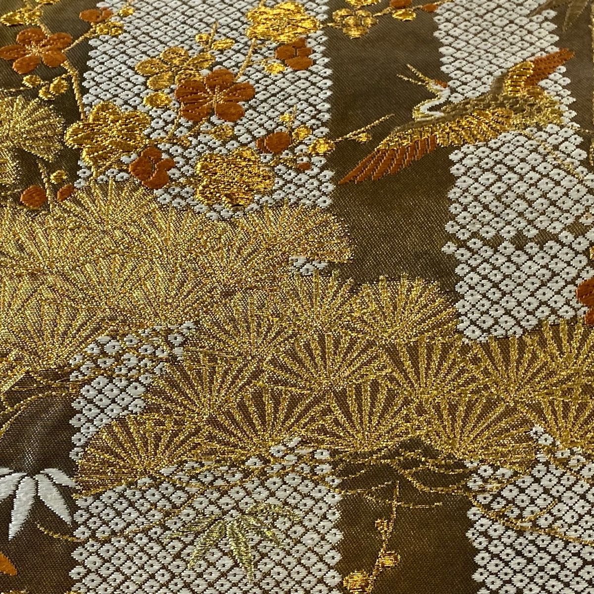 袋帯 美品 逸品 河合美術織物 落款 豊明錦 関西仕立て 松竹梅