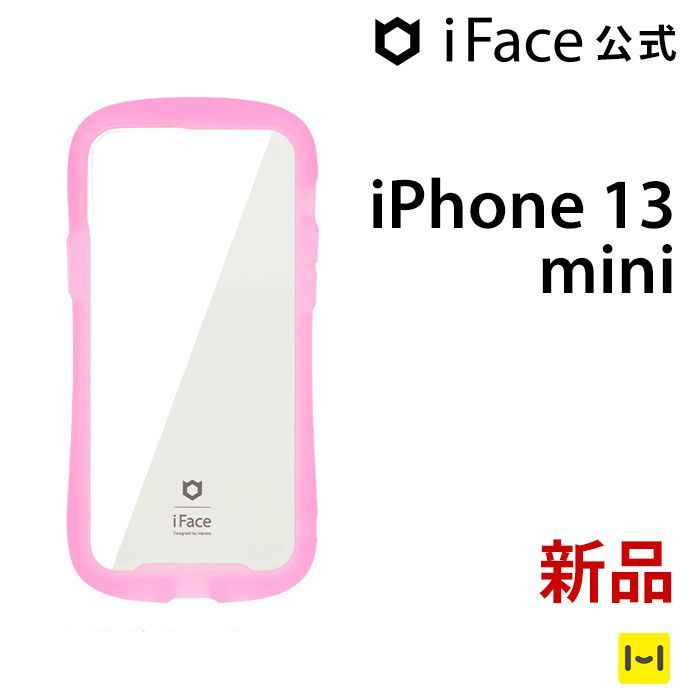 iPhone 13 mini クリアピンク iFace Reflection Neo 強化ガラスクリア