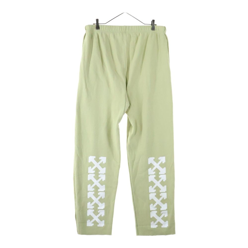 OFF-WHITE オフホワイト 18SS ×Champion Sweatpants チャンピオン 刺繍スウェットパンツ グリーン OMCH002S18875049