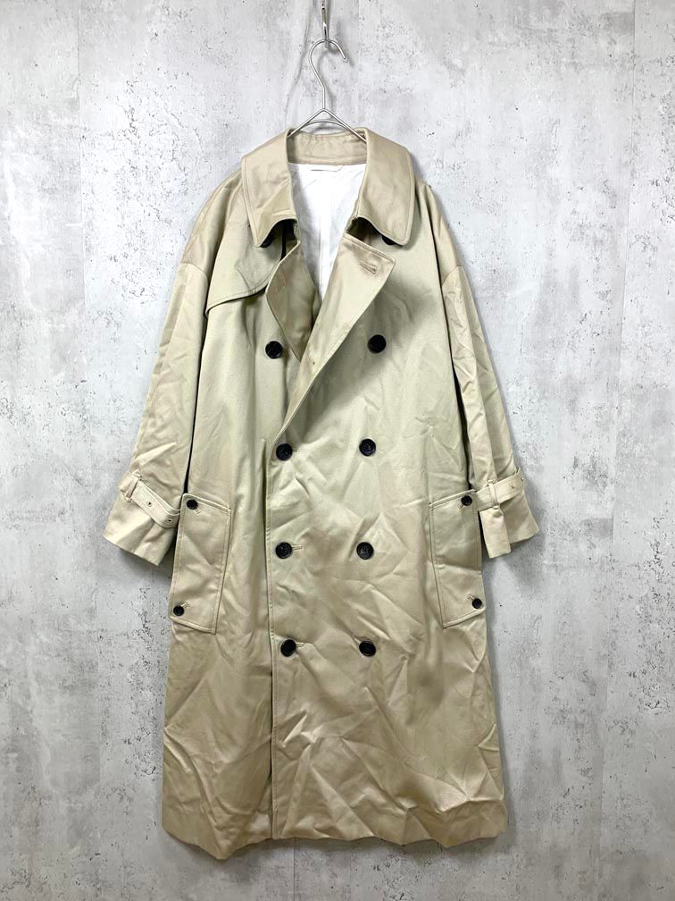 ATON エイトン CMAGHS0200 オーバーサイズ トレンチ コート size00|ベージュ ◎メンズ