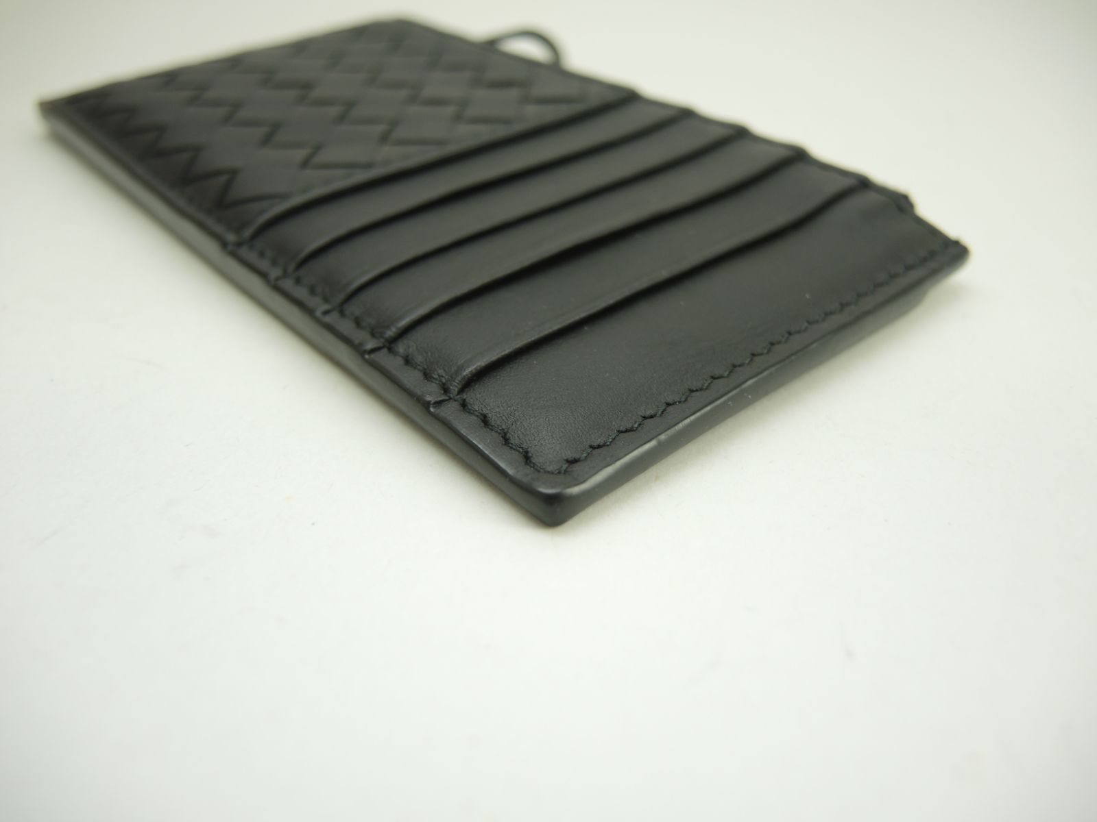 ボッテガヴェネタ フラグメントケース イントレチャート レザー黒 小銭
