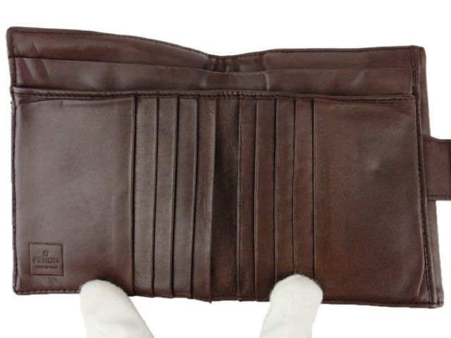 フェンディ Wホック 財布 二つ折り ミニ財布 レディース メンズ ズッカ