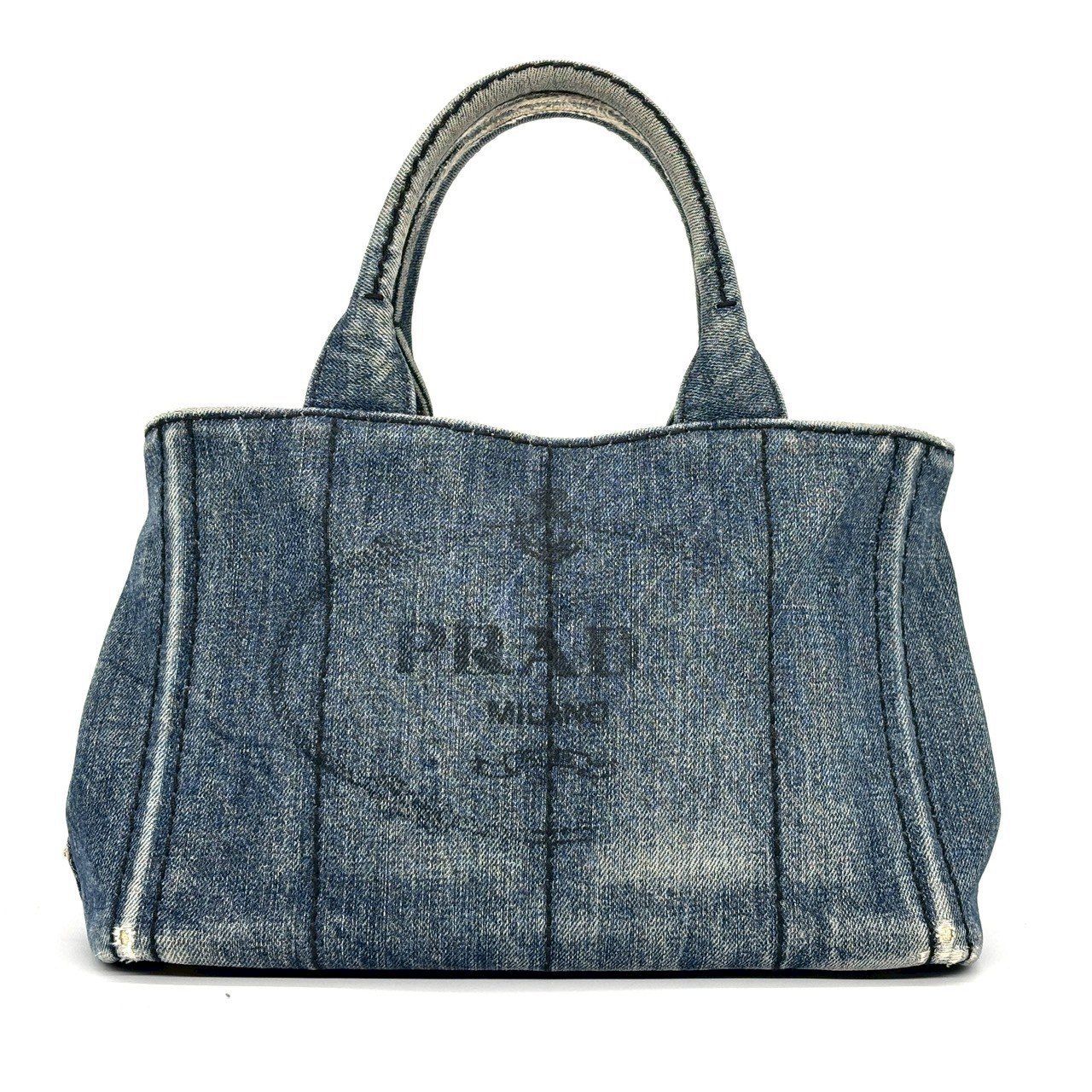 毎日を格上げする名品✨】 PRADA プラダ カナパ デニム ハンドバッグ 
