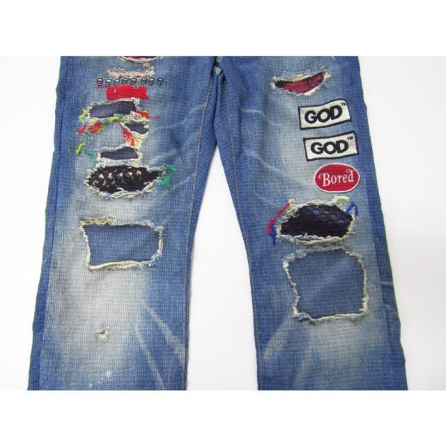 HYSTERIC GLAMOUR ヒステリックグラマー KINKY 転写ストレッチパンツ  