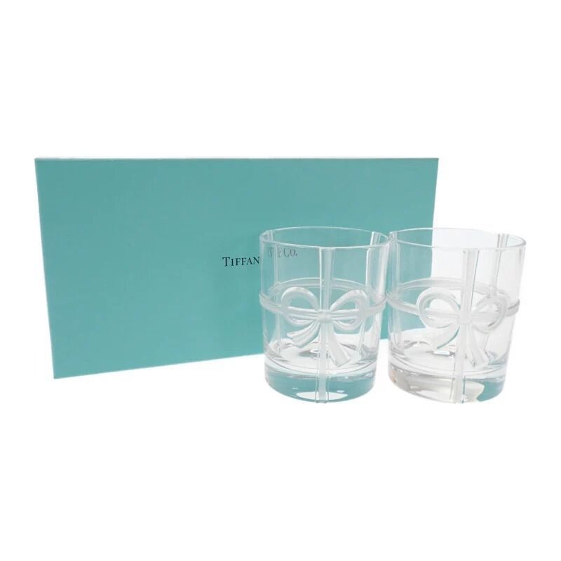 Tiffany ペアグラス　リボン ティファニー ペアリボングラス