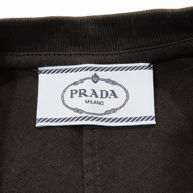 プラダ PRADA ワイド スウェット Tシャツ 半袖 カットソー プル ...