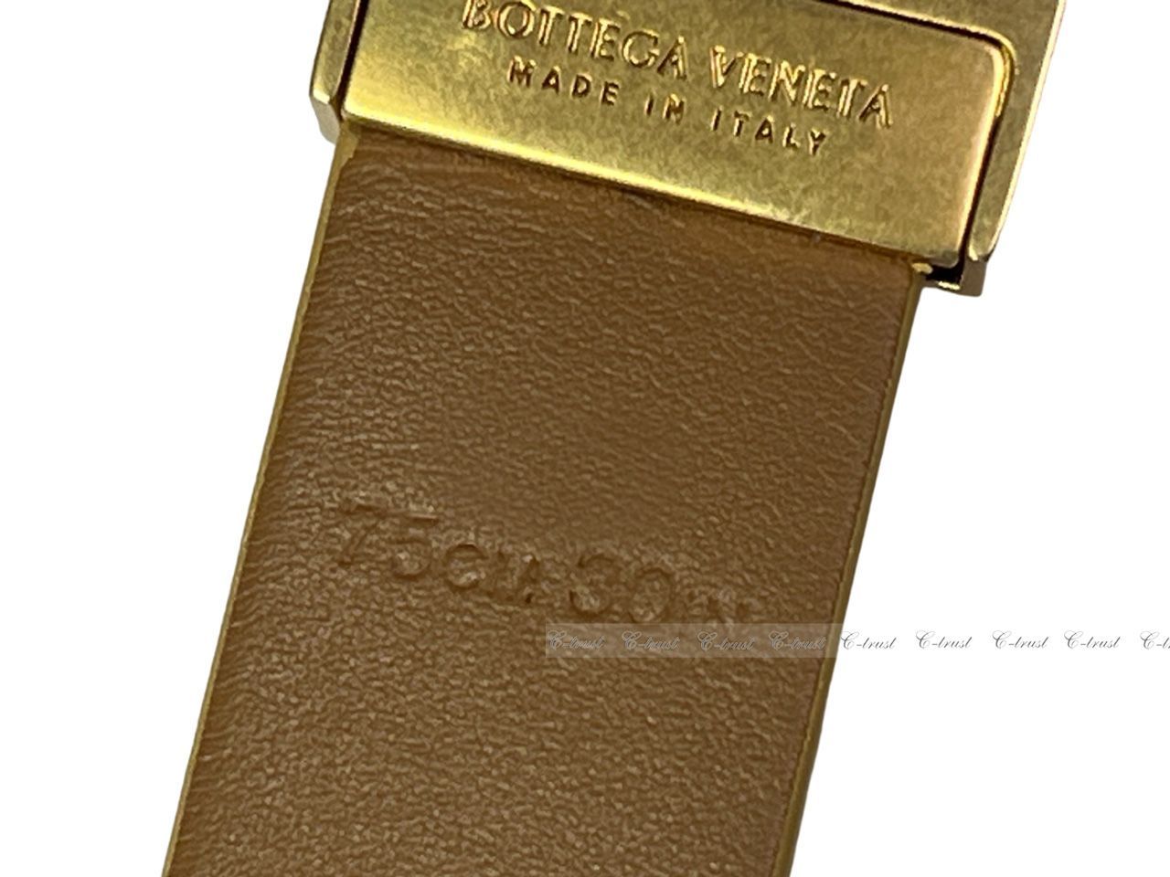 L097 BOTTEGA VENETA ボッテガ ヴェネタ ベルト BELT トライアングル バックル レディース カーフ ロゴ イタリア製 新品 ★ ...