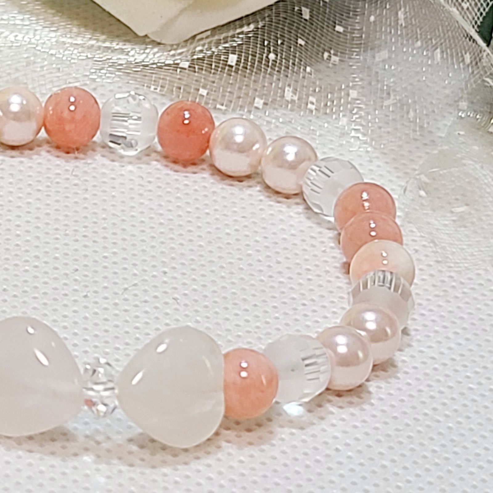 No.125】運気UP 恋愛運 天然石ブレスレット - メルカリ