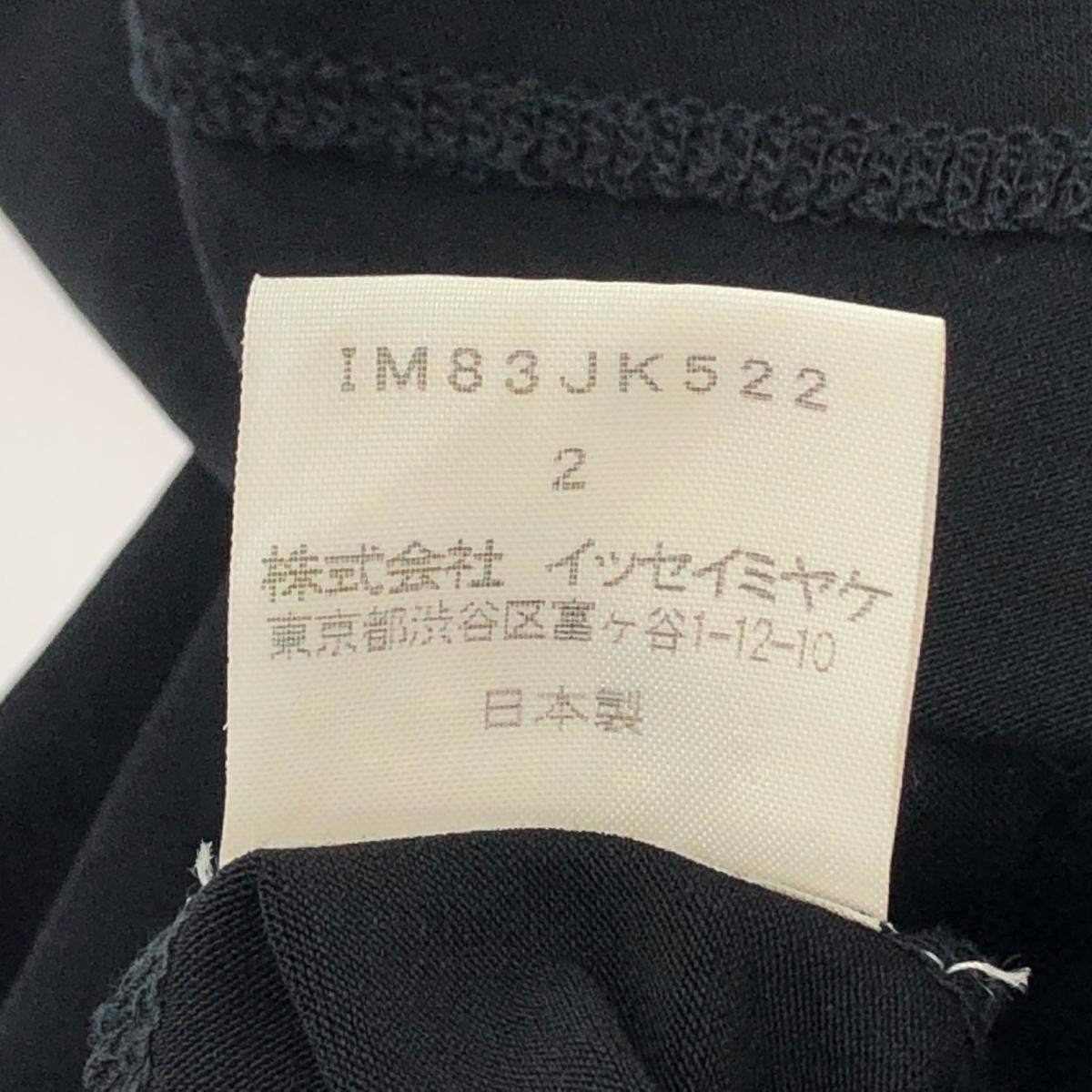イッセイミヤケ　アシンメトリーブラウス ISSEY MIYAKE イッセイミヤケ 変形デザイン 襟付アシンメトリー