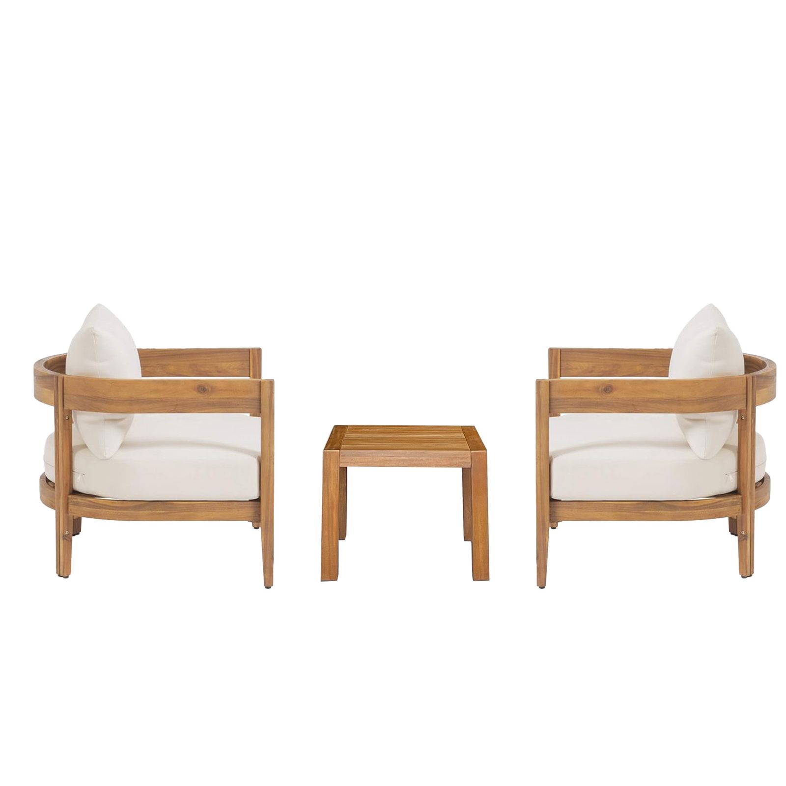 15%割」 ガーデンファーニチャー 3点セット 天然木 屋外用 肘掛け