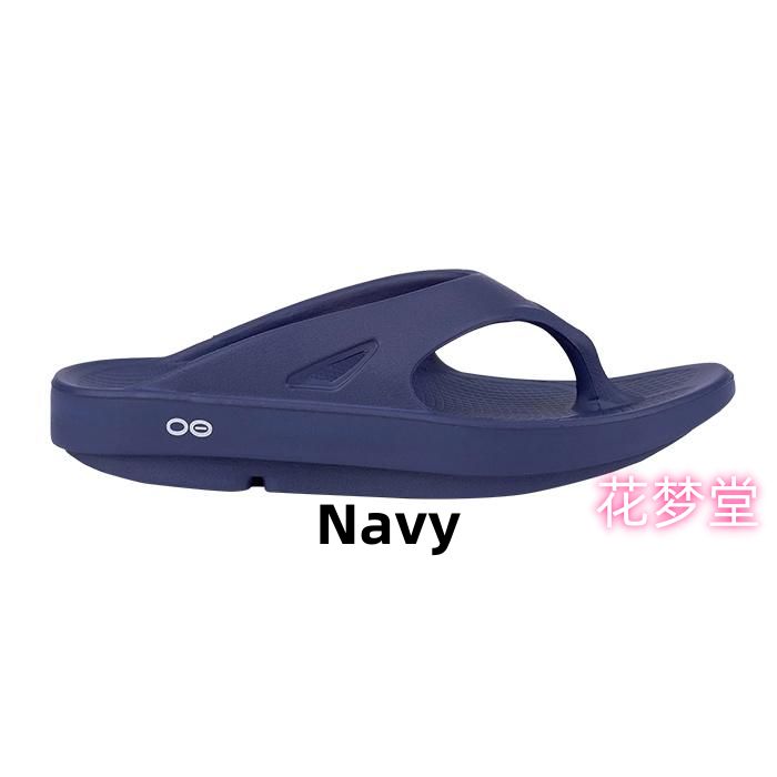 Navy OOFOS ウーフォス レディース スポーツサンダル ビーチサンダル リカバリーサンダル Ooriginal