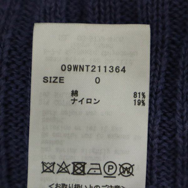 ミラオーウェン キャミ付きリブカーディガンアンサンブル 0