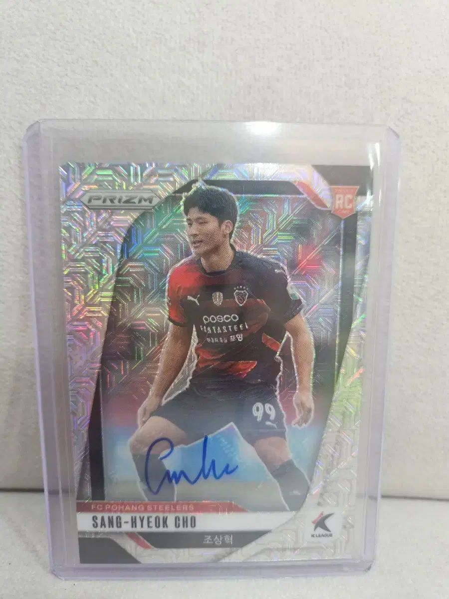 本物保証，大人気 2025 Panini Kリーグ プリズム チョ・サンヒョク 模造オート 記念グッズ