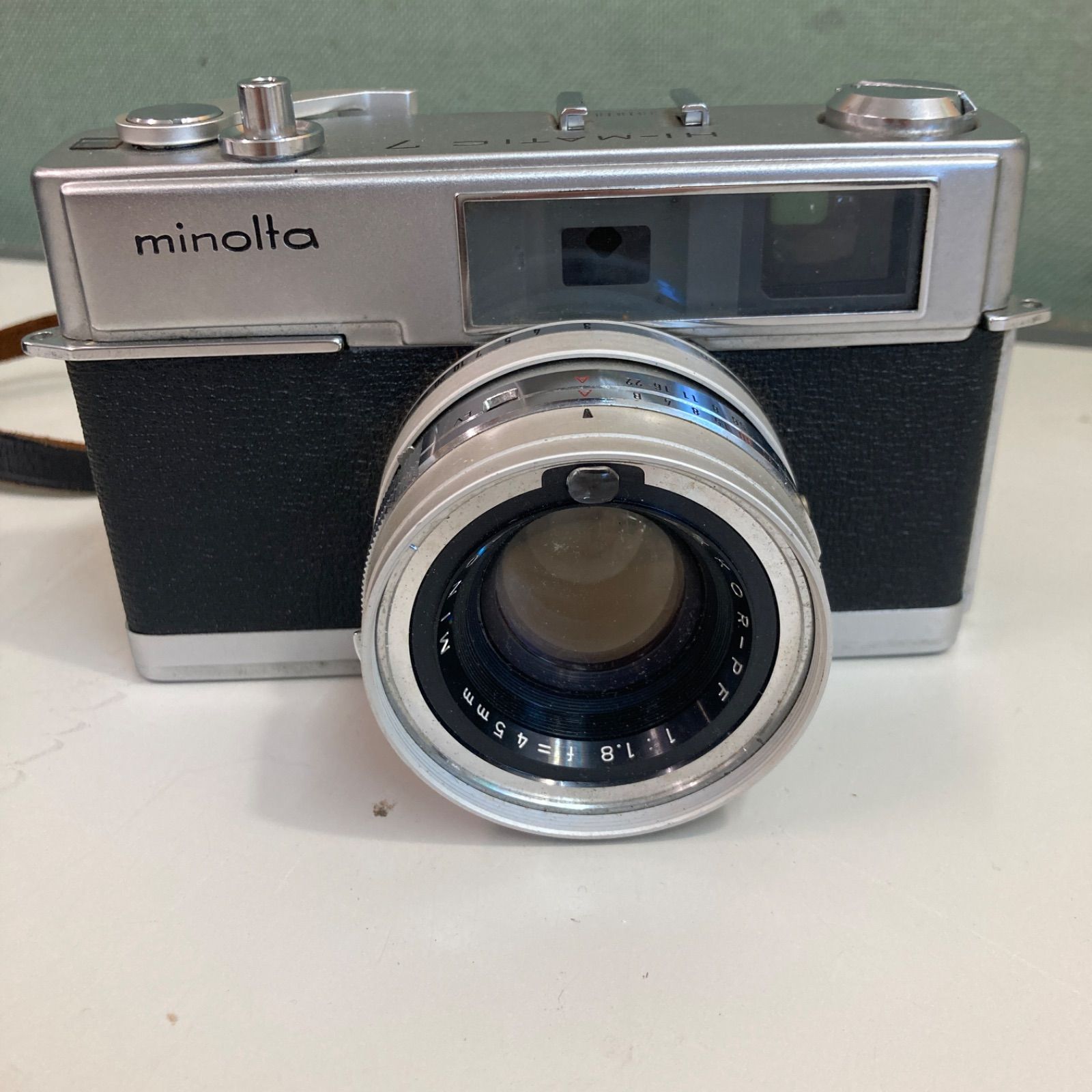 MINOLTA HI-MATIC7 弱かっ 1963年発売 レザーカバー付き