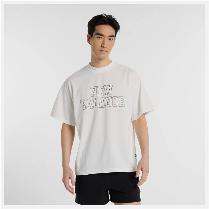 ニューバランス 半袖 Tシャツ メンズ Newbalance オーバーサイズ プリントT スポーツウェア 吸汗速乾 ドライ トレーニング  男性 半袖シャツ クルーネック 服 トップス メンズウエア 大谷翔平選