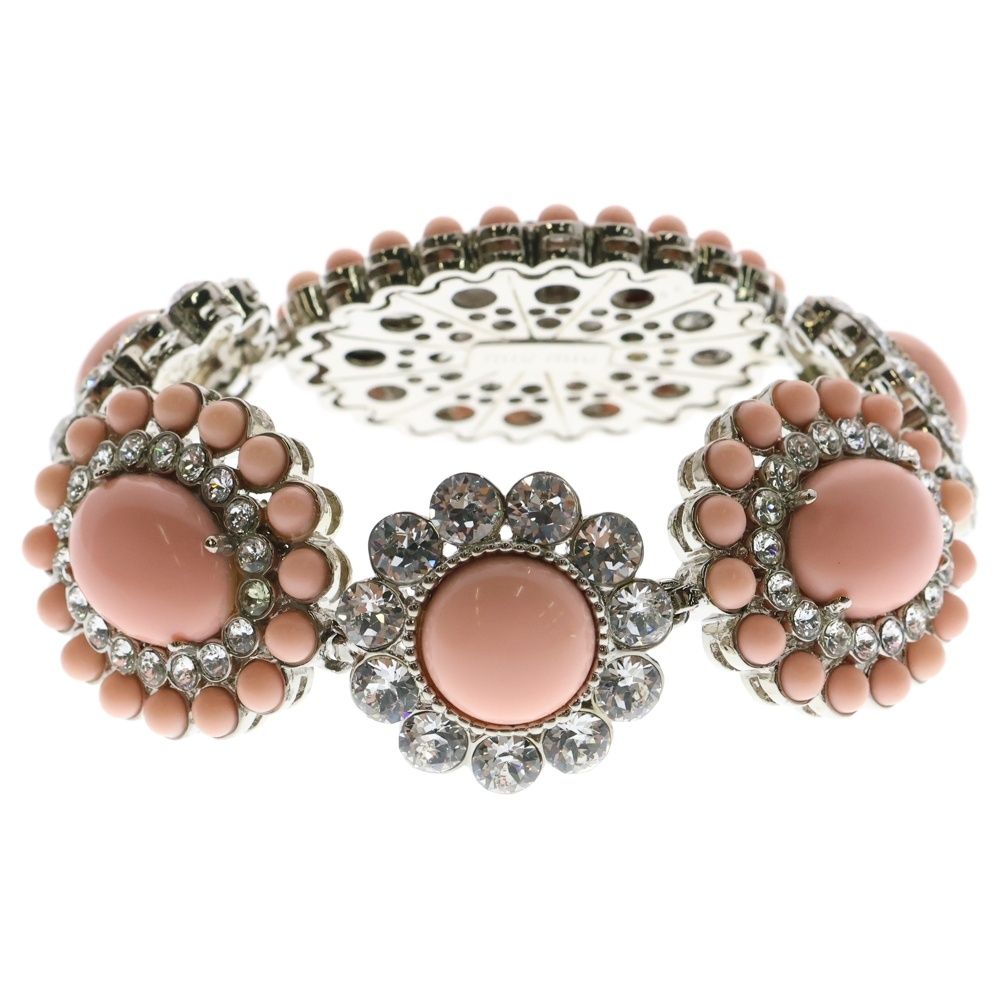 MiuMiu(ミュウミュウ)フラワーブレスレッド フラワーモチーフ ライン