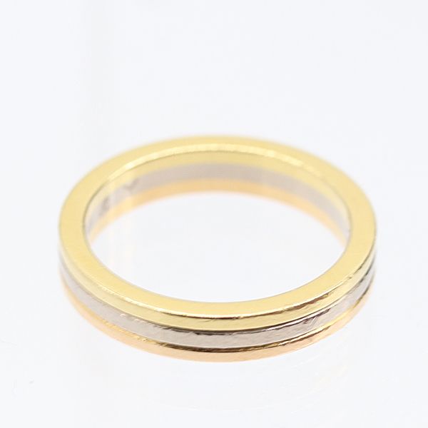 カルティエ トリニティリング 750 YG×PG×WG 4.9g 50 DV6501 B4052250 ジュエリー0613800 10NBT AKO ABC 16765 ABC