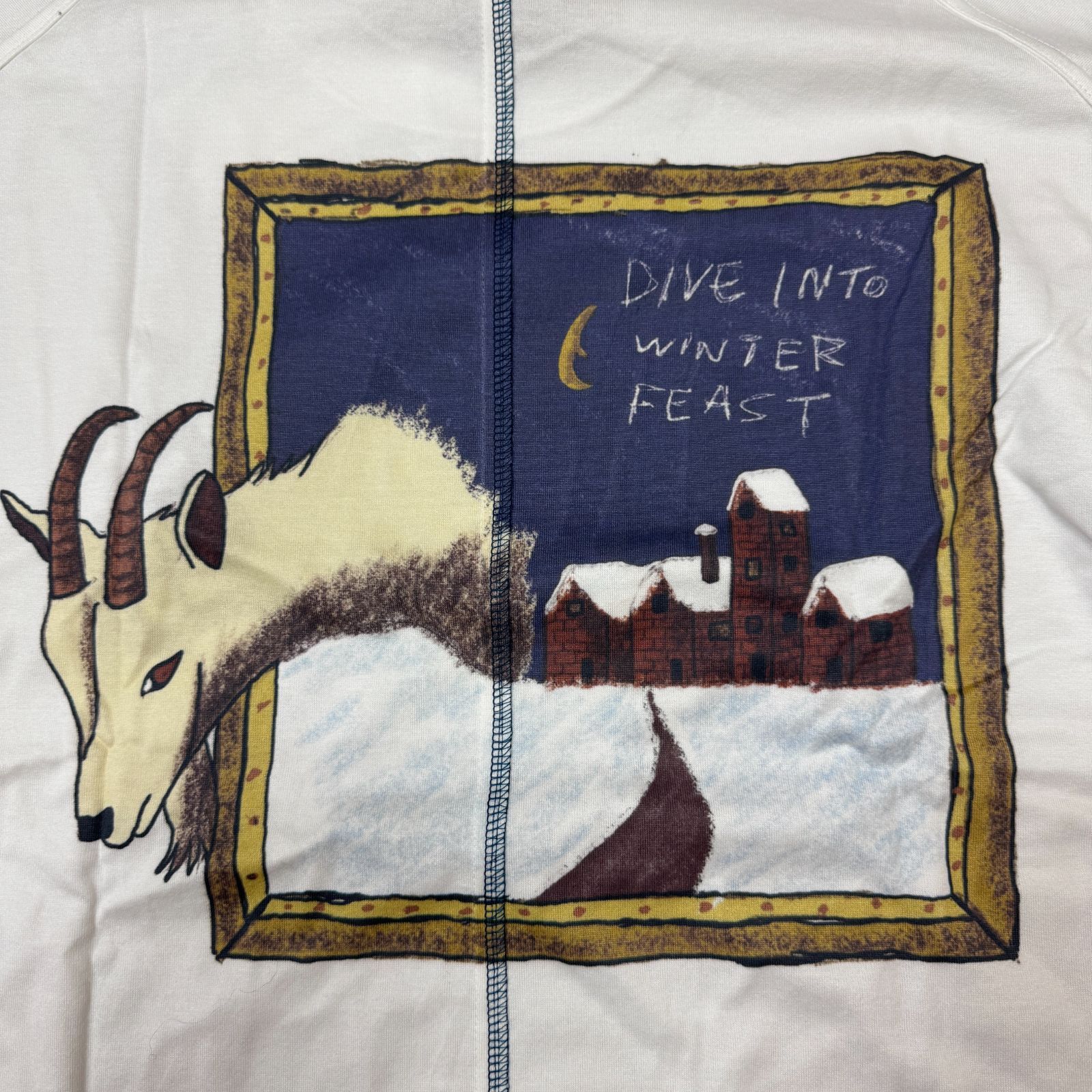 参考上代18700円 未使用品 SHINYAKOZUKA 24AW プリント長袖Tシャツ