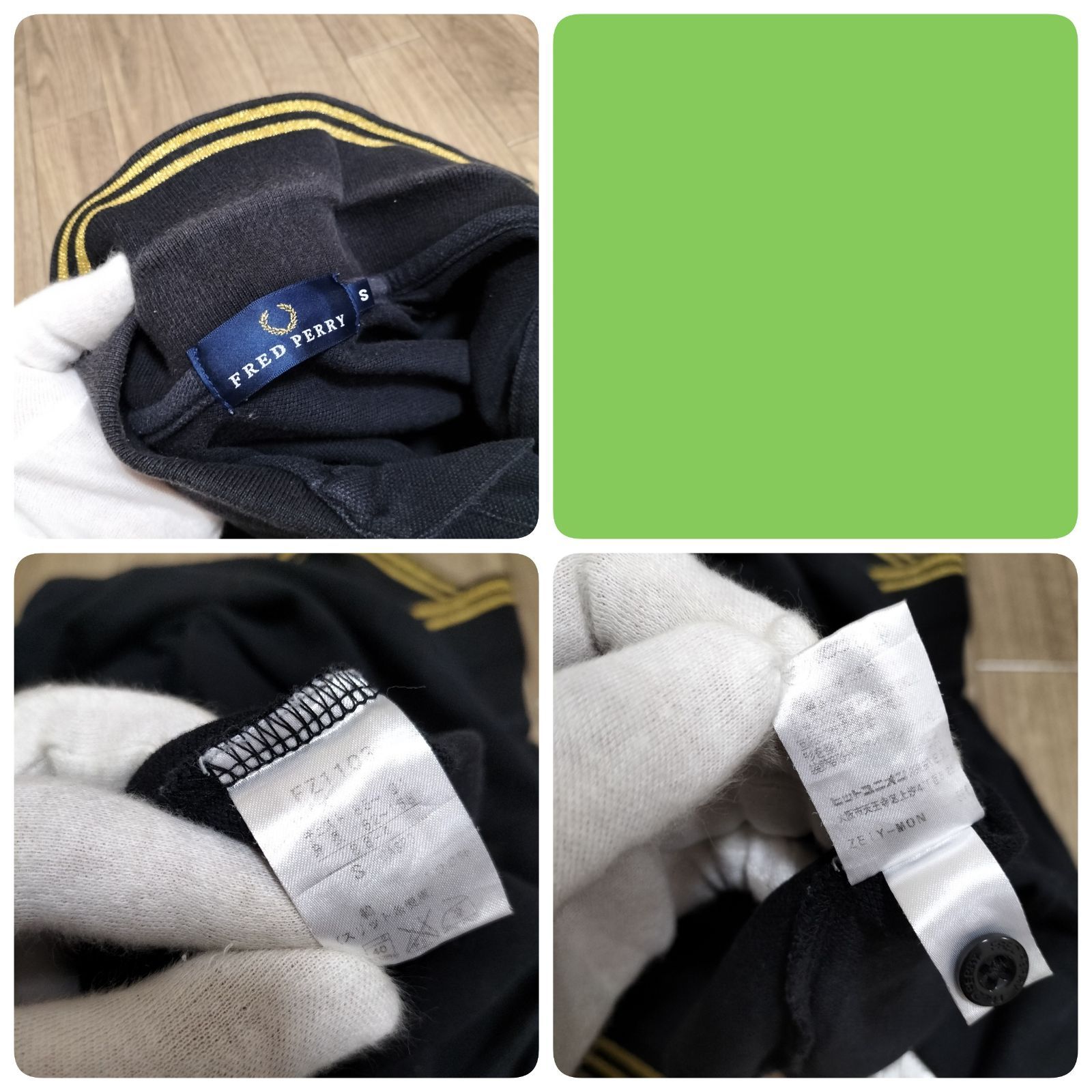 希少☆00s FRED PERRY FZ1103 ポロシャツ 半袖 鹿の子 刺繍ロゴ