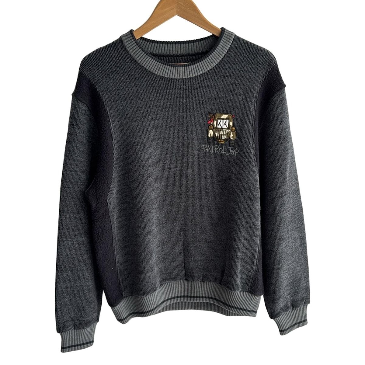 CastelbajacSport カステルバジャックスポーツ 長袖セーター サイズ4 XL レディース - ダークグレー×黒