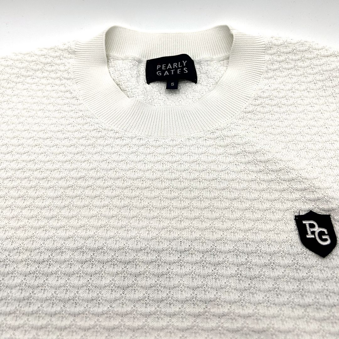 PEARLYGATES パーリーゲイツ ニットプルオーバー サイズ5 ボタニカル柄