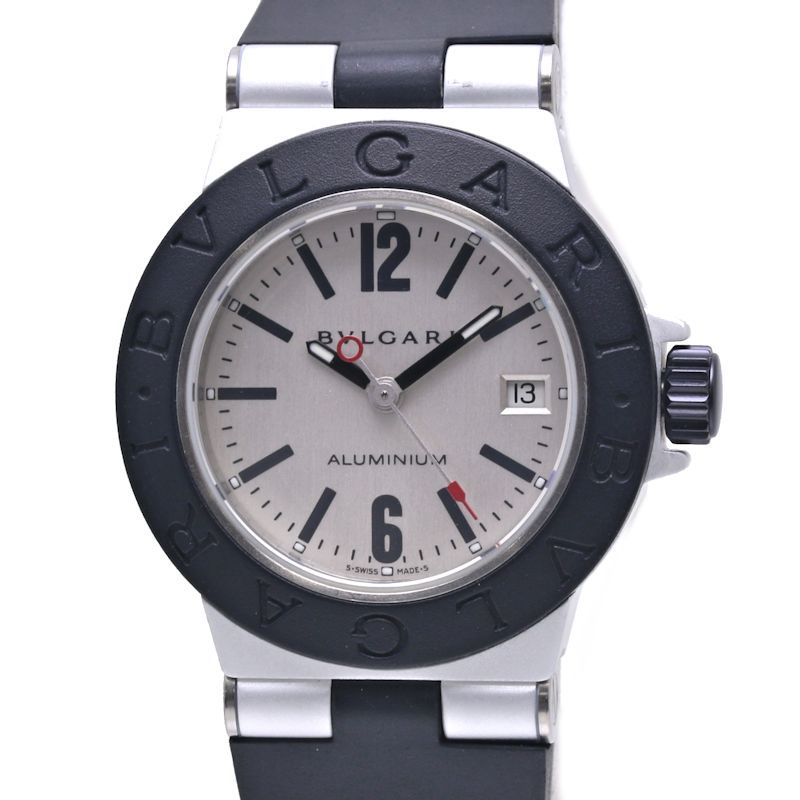 BVLGARI ブルガリ アルミニウム AL29TAVD AL29TA【電池交換済】ラバー  