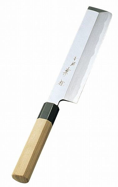 青二鋼 薄刃庖丁 兼松作 19.5cm 0569600