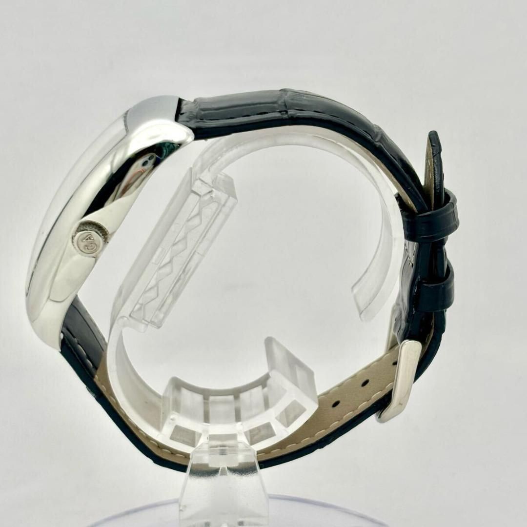 電池 エンポリオアルマーニ メンズ 腕時計 シルバー スモールセコンド