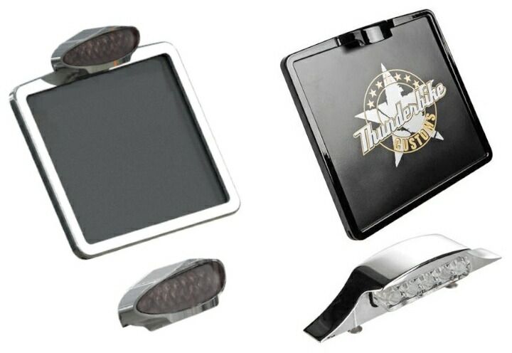 ライセンスプレートフレーム ブラック