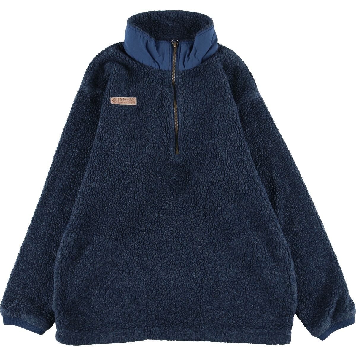 古着 コロンビア Columbia ハーフジップ フリースプルオーバー USA製 メンズL/eaa342296