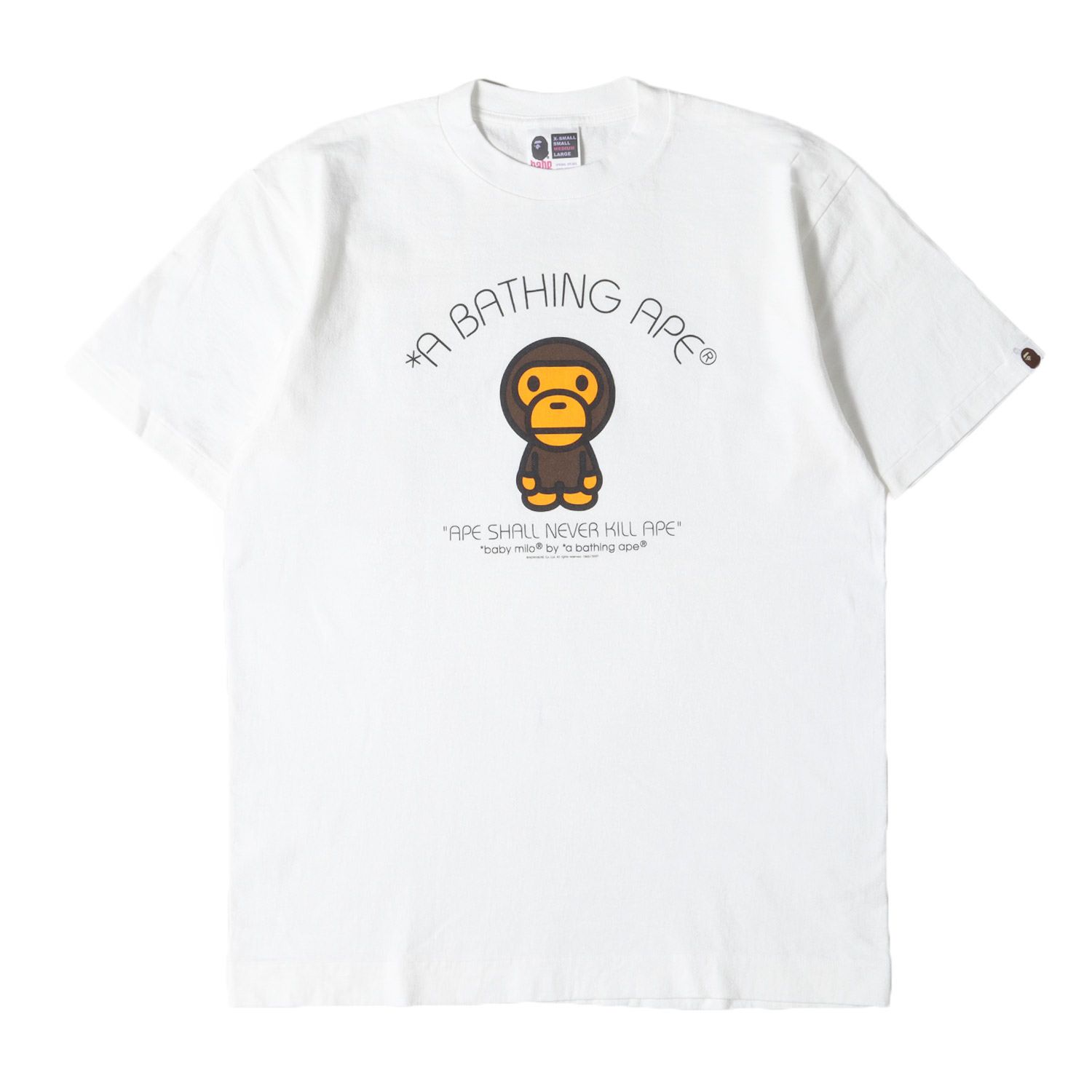 A BATHING APE Tシャツ エイプ 白 M A BATHING APE ア ベイシング エイプ Tシャツ サイズ:M / 00s