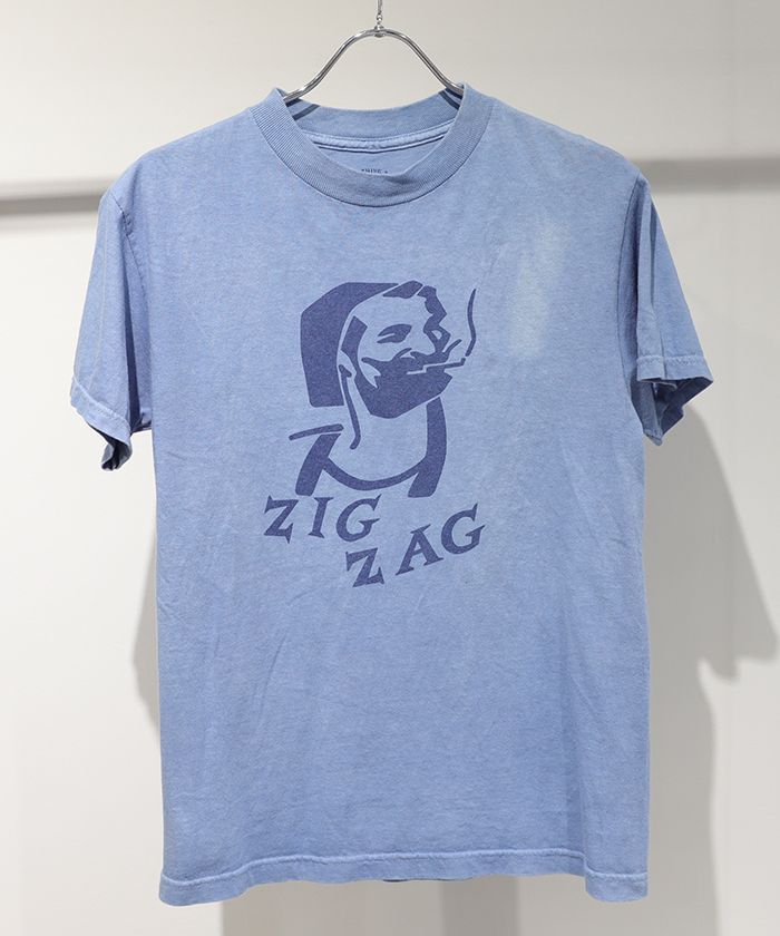 TENDERLOIN テンダーロイン 藍染 加工 ZIG ZAGロゴ Tシャツ T-TEE ZIG