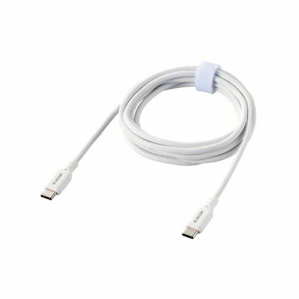 【新品・7営業日以内発送】ELECOM エレコム MPA-CCSSM20WH USB TypeCケーブル タイプC to C 2m PD 60W 断線しにくい シリコン素材 やわらかい ホワイト MPACCSSM20WH【沖縄離島販売不可】