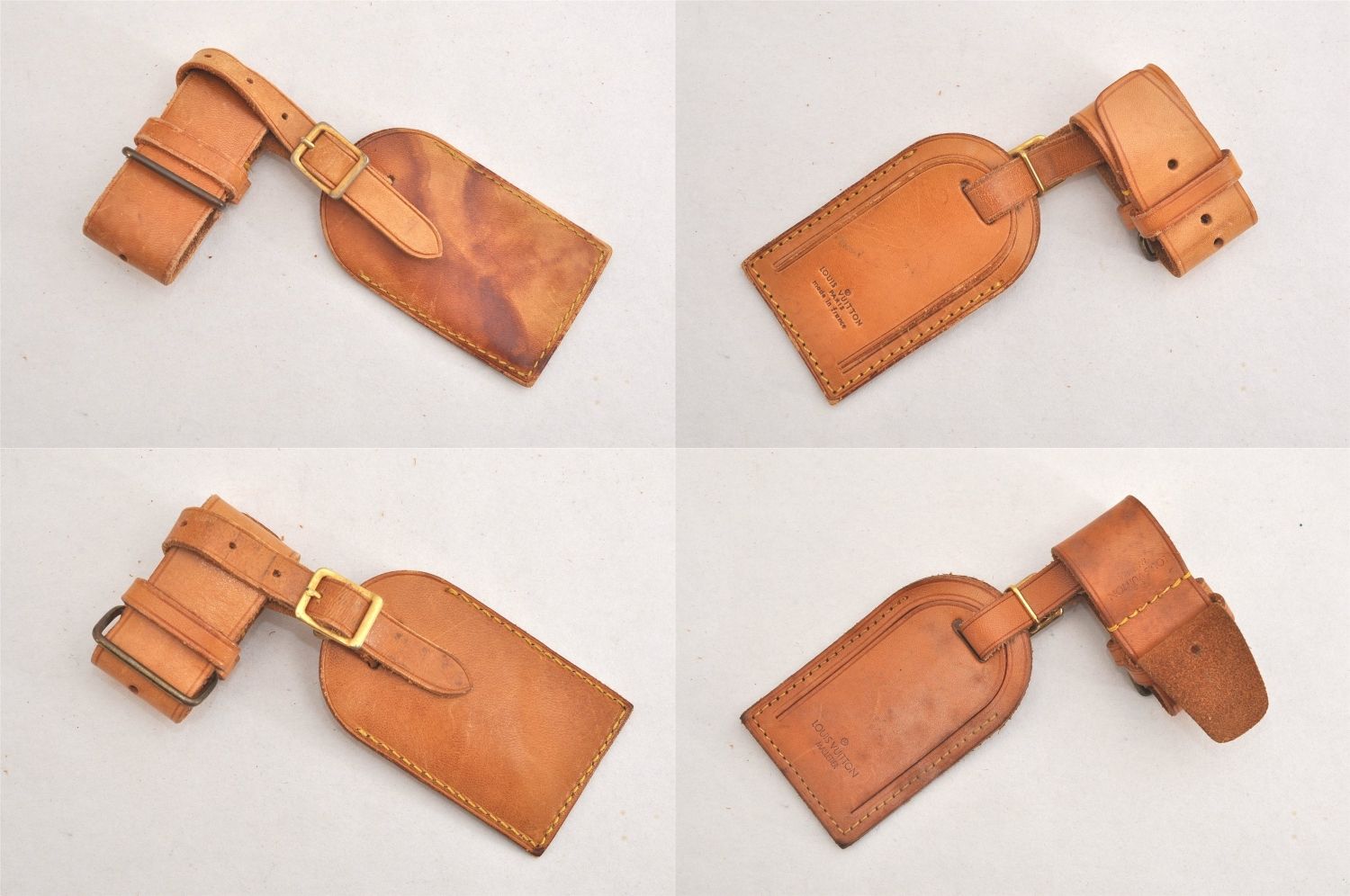 LOUIS VUITTON ルイヴィトン ネームタグ ハンドル ホルダー ベージュ LV 1926 N