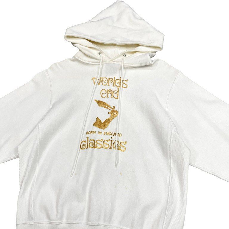 Vivienne Westwood Worlds End 短剣ロゴプリント裏起毛パーカー  