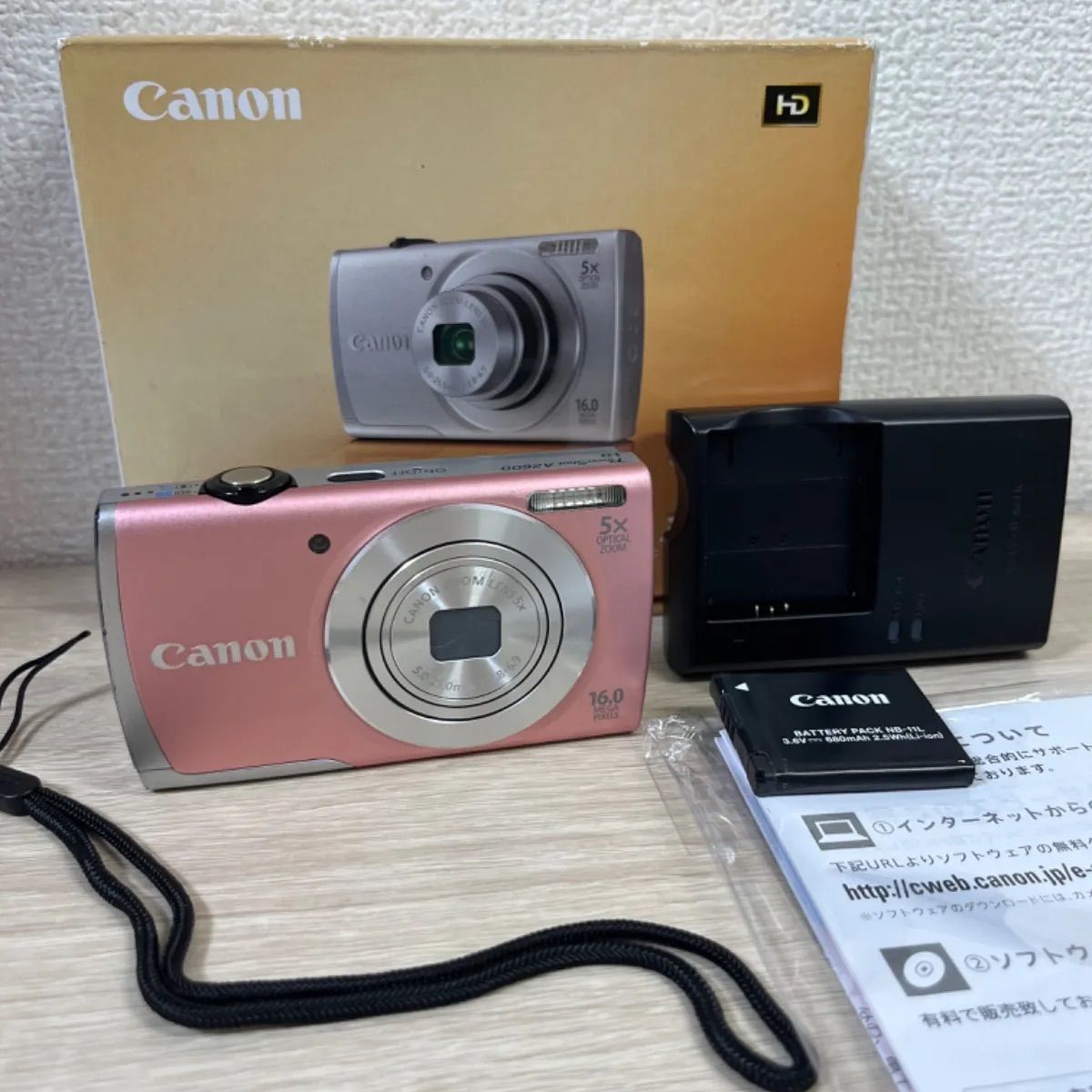 canon Power Shot A2600 ピンク 動作確認済】Canon PowerShot A2600 