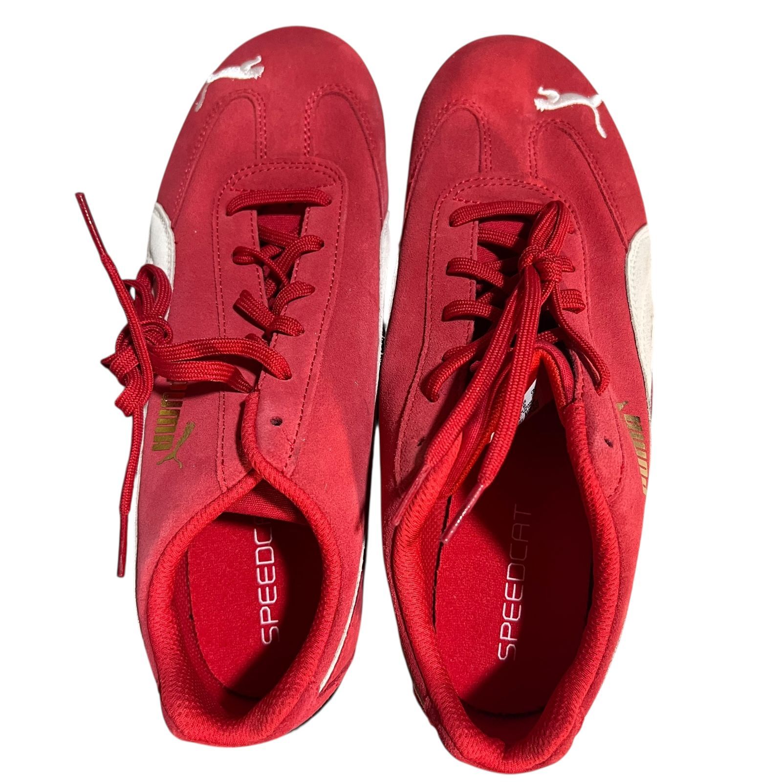 Puma レッド スエード スニーカー AT302 PUMA Speedcat OG スエード スニーカー シューズ レッド メンズ