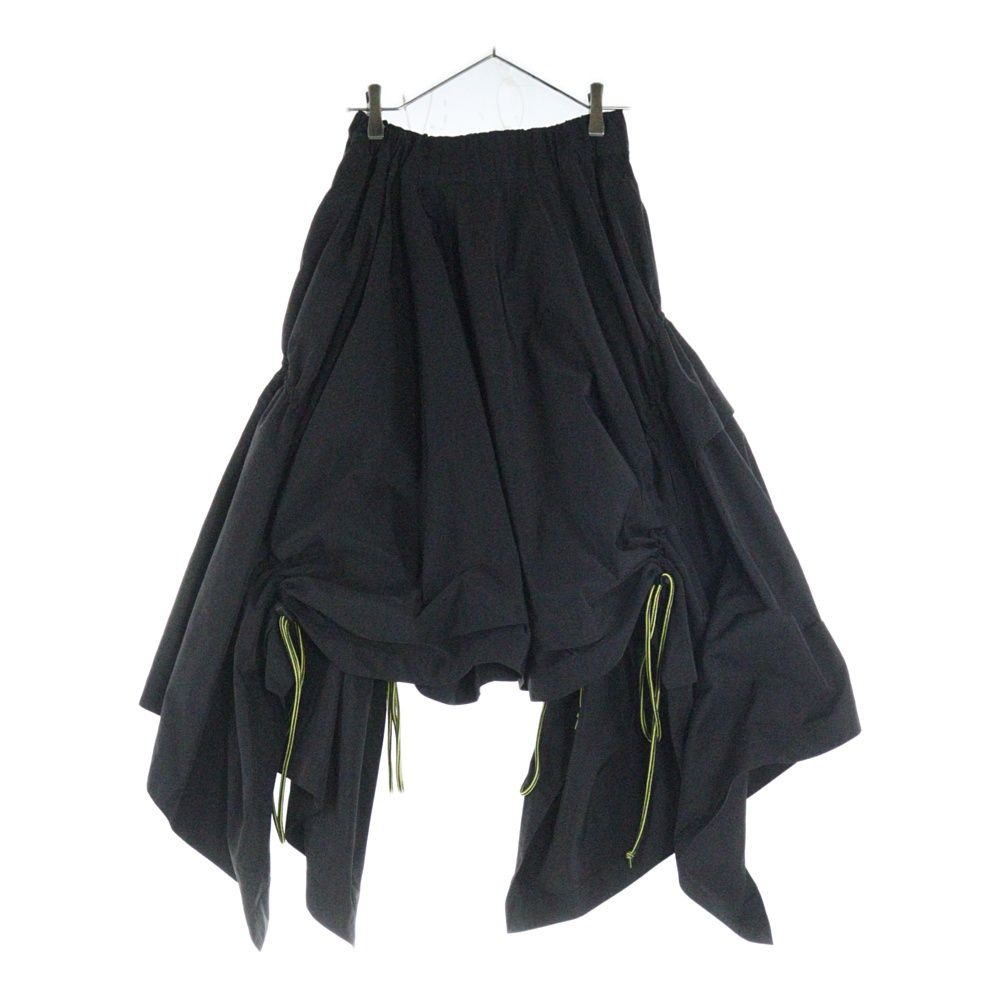 LIMI feu リミフゥ 20AW Draw Code Skirt ドローコード スカート ブラック レディース LR-S12-911