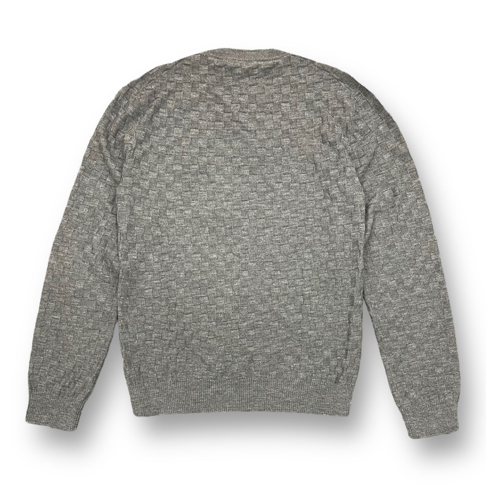 国内正規 美品 LOUIS VUITTON ダミエ柄 クルーネック ニット