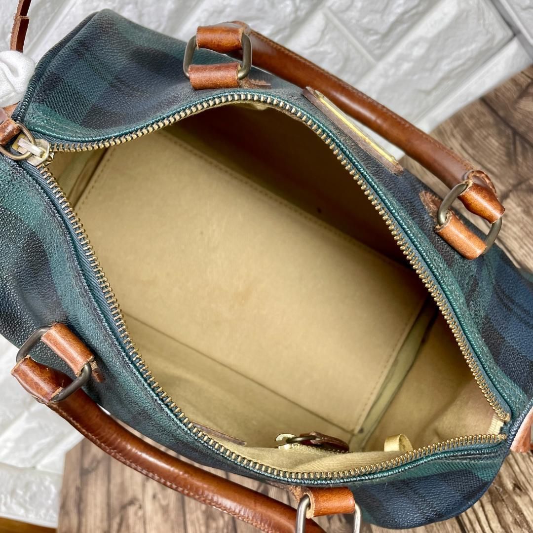 POLO / ポロラルフローレン タータンチェック ミニボストンバッグ