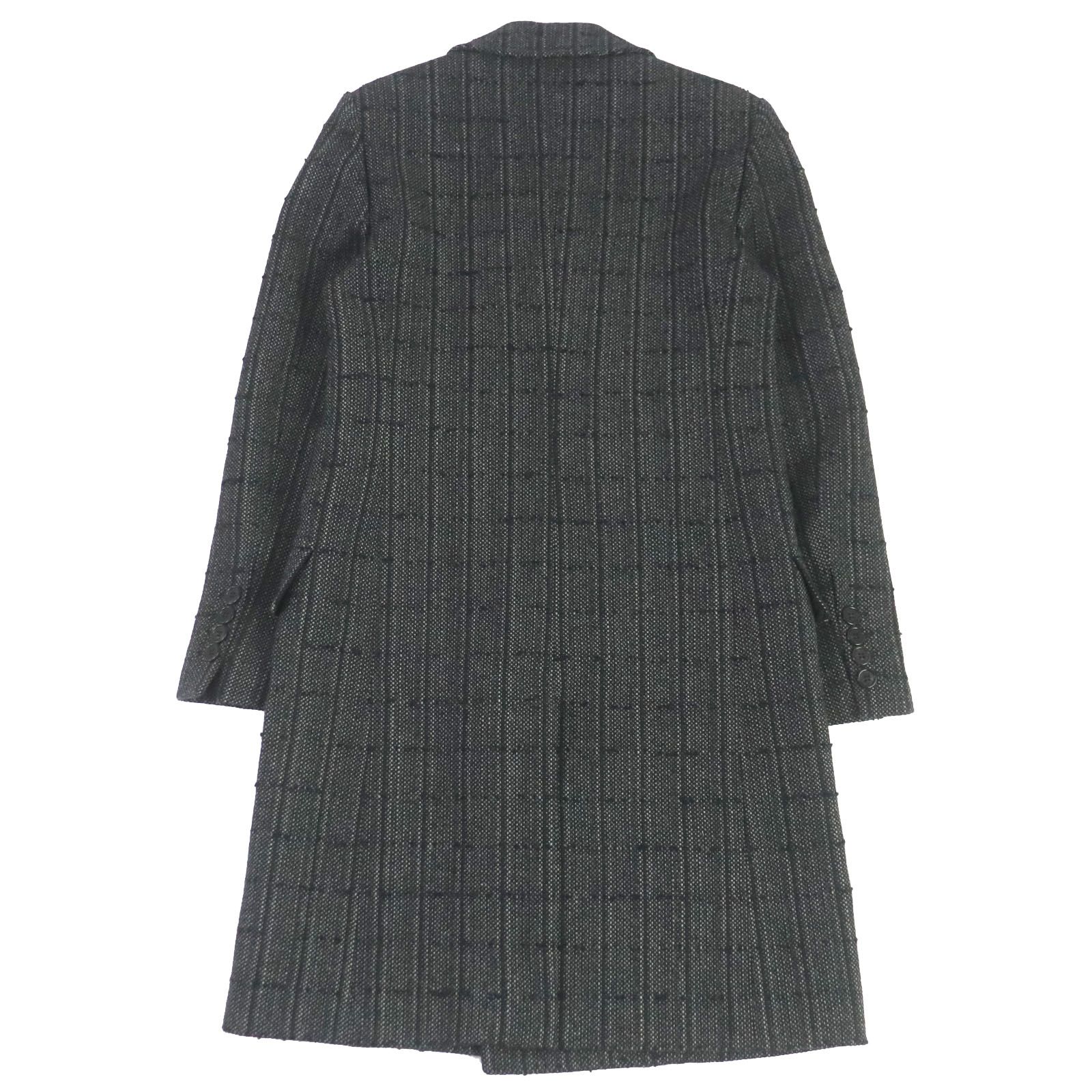 美品 サンローラン SAINT LAURENT ウール ツイードコート 極美品