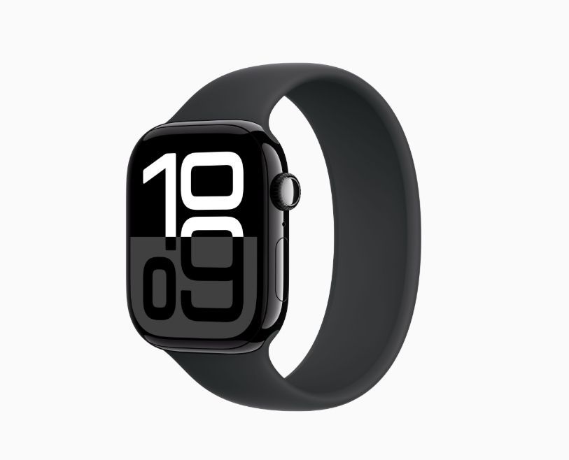 「新品」Apple Watch Series 10 46mm ジェットブラックアルミニウムケース GPSモデル MWX13J/A-MYAA3FE/A(Size:5)